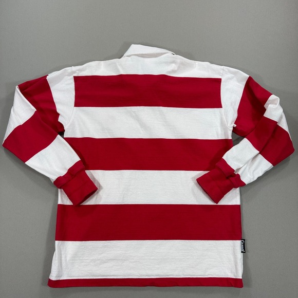 Barbarian Rugby Polo Shirt Lightweight Men's XL White Red Stripe Fanshawe Casual - Picture 2 of 6